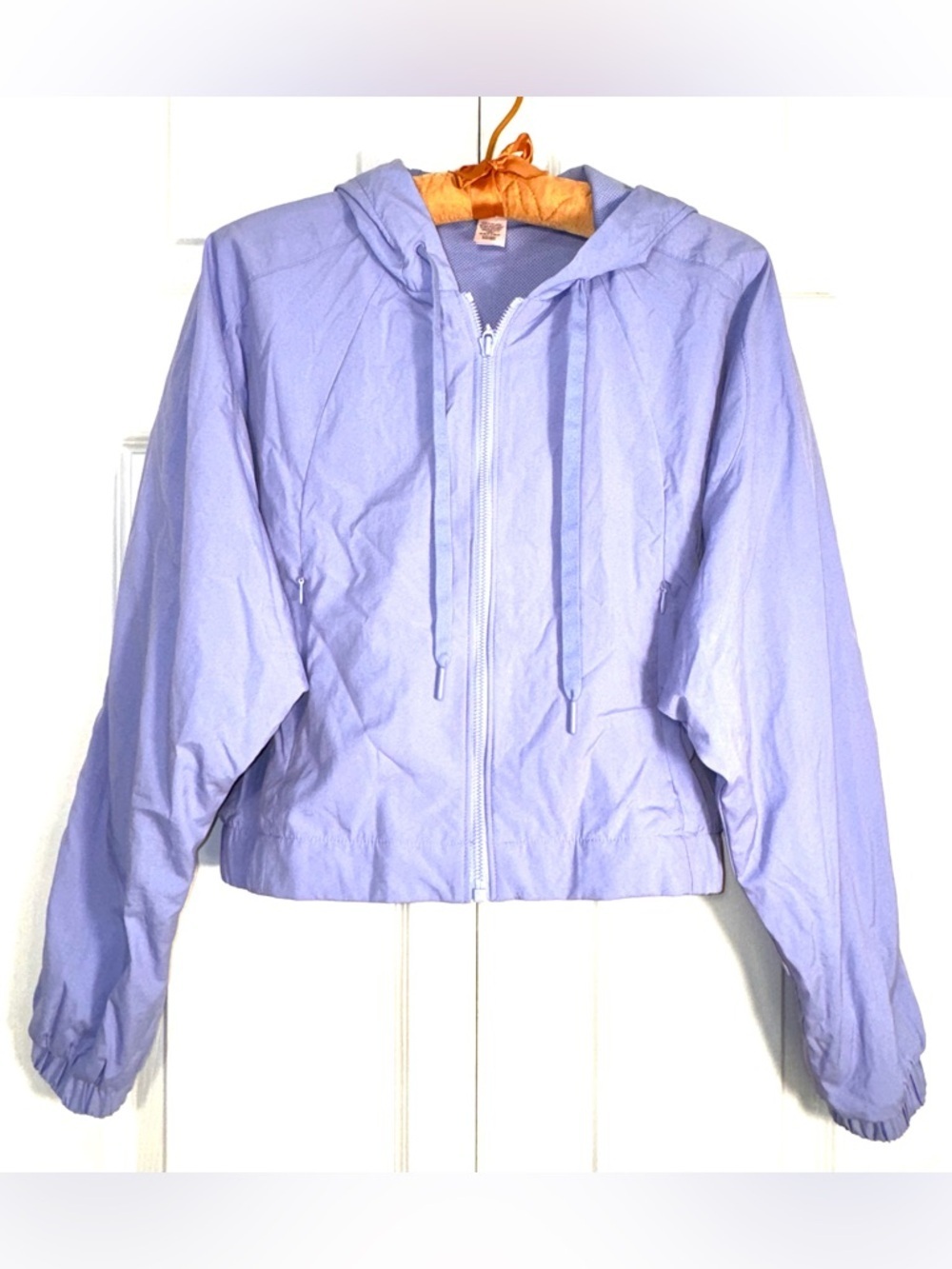 Victoria’s Secret VSX Parachute Weekend Jacket Cropped Periwinkle Blue Small